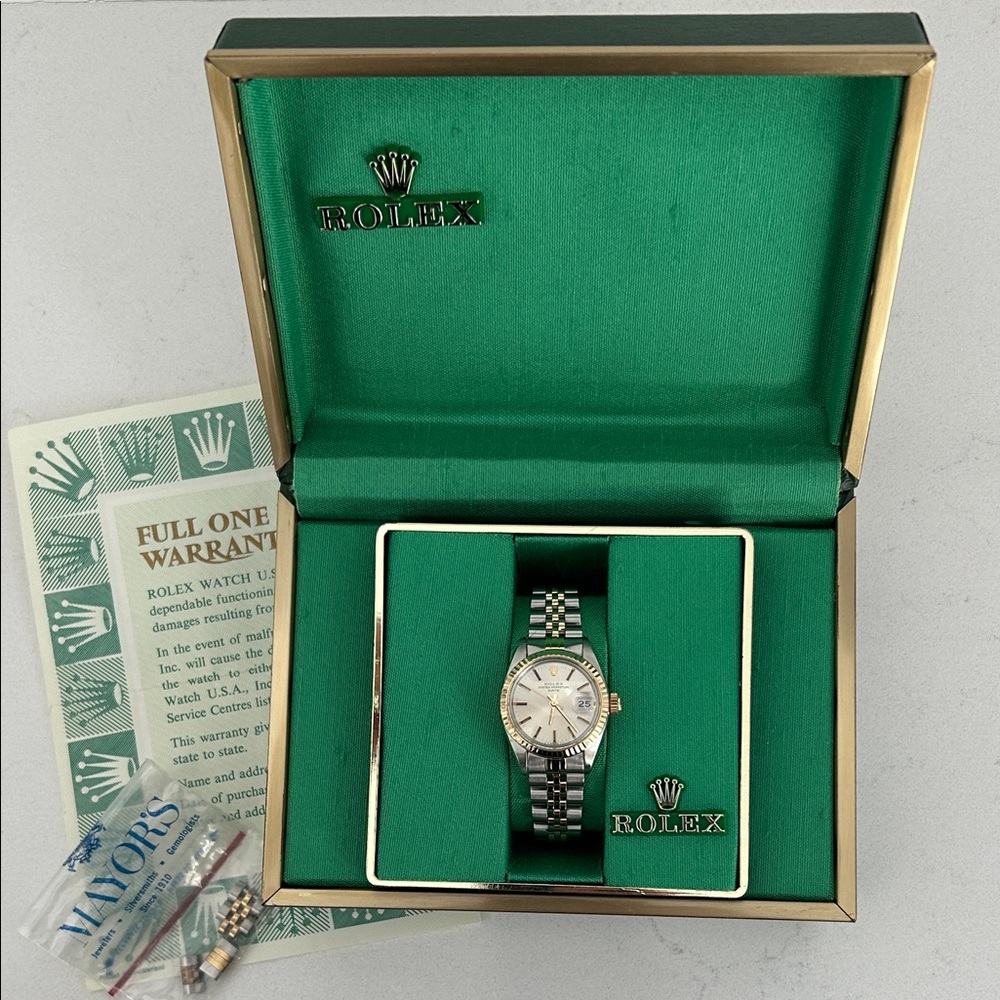 Rolex Oyster Datejust Automatic Ladies Stainless and Gold Watch